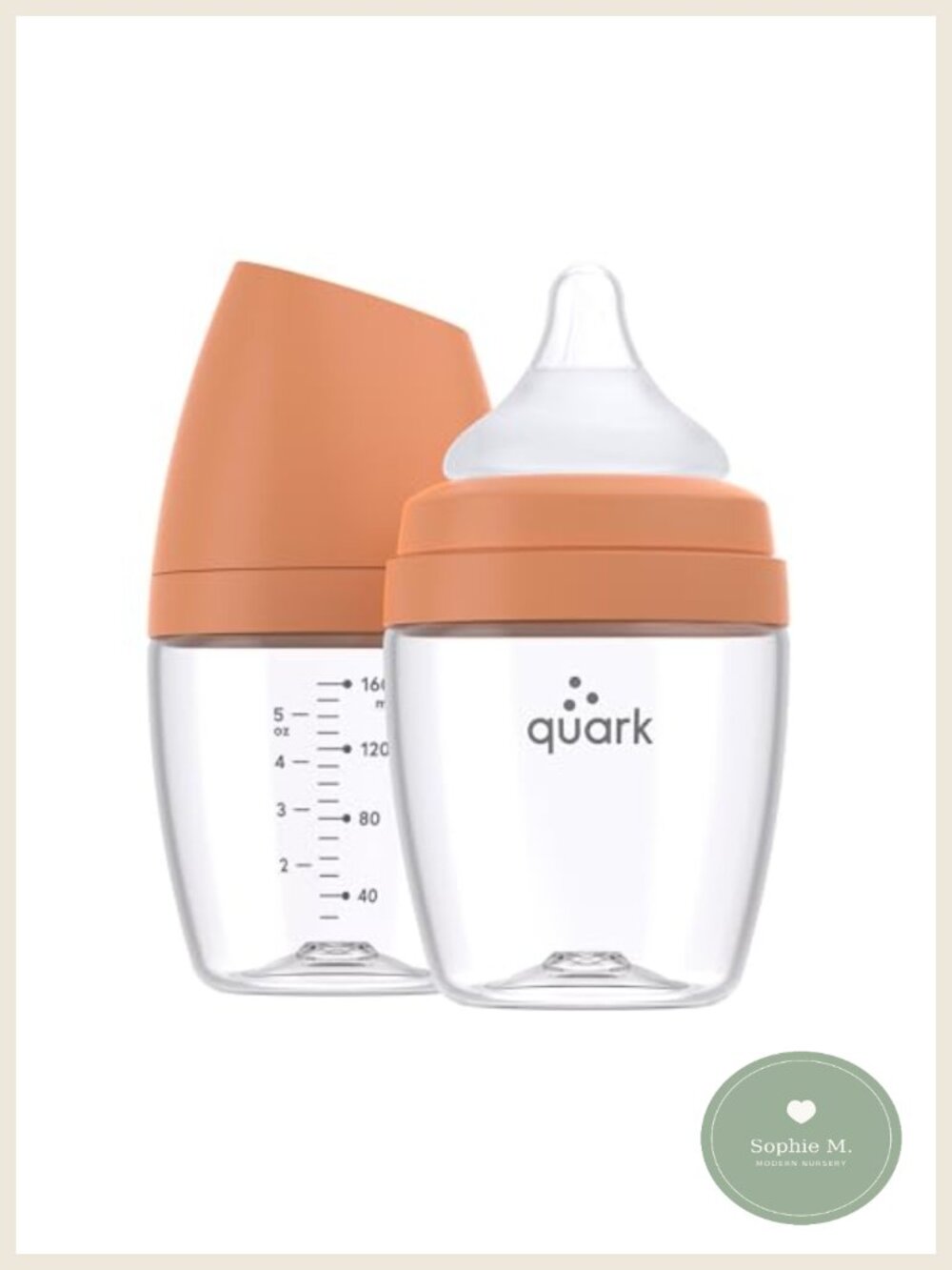 Baby Bottles 5oz 2 Pack Anti-Colic Slow Flow Nipple BPA-Free